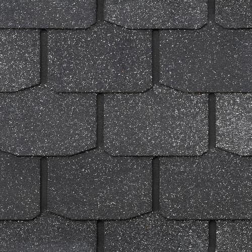 closeup of a synthetic tile roof